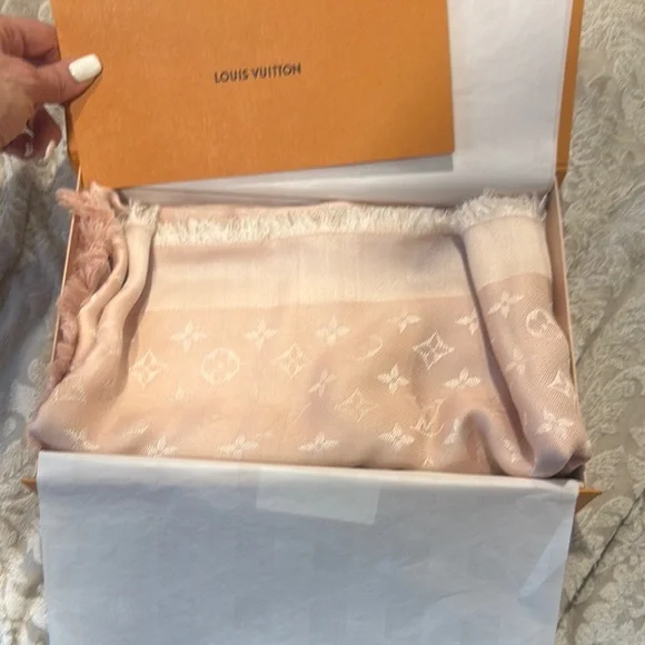 Louis Vuitton Pink Scarf